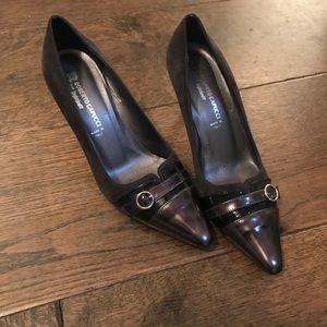 Greybrown high heels